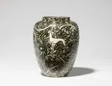 Max Laeuger, A Karlsruhe earthenware vase "Reh Vogel"