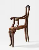 Stefan Wewerka, Untitled, 1969, Chair object: wood, lacquered and leather cushion. Approx