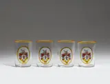 Gottlob Samuel Mohn, Four beakers with the arms of the Möring family