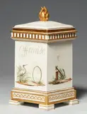 A Thüringian porcelain potpourri vase by Gothaer Porzellanfabrik, sold May 2019