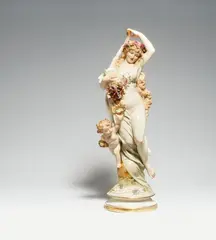 Heinrich Schwabe, A Meissen porcelain lady as an allegory of Fortuna