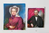 Johann Martin Morgenroth, A porcelain plaque with a portrait of a gentleman in a dinner jacket