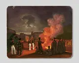 Adolphe Ladurner, A Russian painted porcelain plaque with a military scene