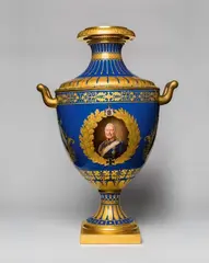 Königliche Porzellanmanufaktur Berlin Kpm, A Berlin KPM porcelain vase for General von Voß-Buch