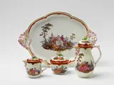 Jean-Antoine Watteau, A Berlin KPM porcelain part service with scenes after Watteau
