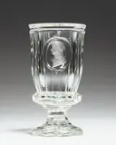 Dominik Bimann, A Bohemian cut glass chalice with a portrait of Crown Prince Friedrich Wilhelm