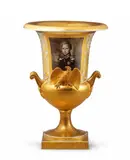 Karl Friedrich Schinkel, A Berlin KPM porcelain commemorative vase with a portrait of Prince Albrecht