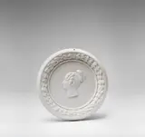Leonhard Posch, A Berlin KPM porcelain tondo with a portrait of Crown Princess Elisabeth Ludovika