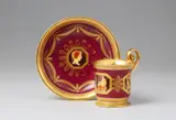 Sèvres, A Sèvres porcelain cup with cameo painting from the service for the Baroness de Boubers