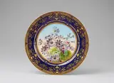 Sèvres, A Sèvres porcelain plate with naturalistic flowers