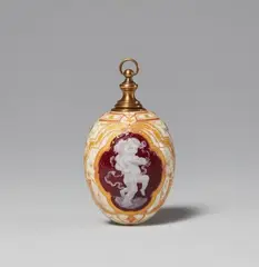 Max Schröder, A rare Berlin KPM porcelain Easter egg with pâte-sur-pâte decor