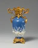 Hermann Seger, A rare Berlin KPM porcelain vase with moulded flowers