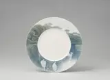 A Royal Copenhagen porcelain plate with landscape decor by Royal Porcelain Manufacture Copenhagen, sold Apr 2019