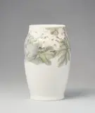 Bing & Grøndahl, A Bing & Grøndahl porcelain vase with flowers in relief