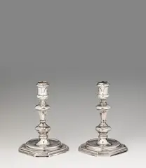 Jacob Margas, A pair of Queen Anne candlesticks