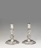 Jacob Margas, A pair of Queen Anne candlesticks