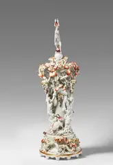 Meissen Royal Porcelain Manufactory, A Meissen porcelain "milieu de table" with figures from the "Reineke Fuchs" centrepiece