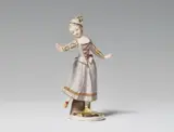 A Zurich porcelain figure of a dancing girl by Zürcher Porzellanfabrik in Schooren, sold Nov 2018