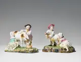 Johann Peter Melchior, Two Höchst porcelain figures of milkmaids