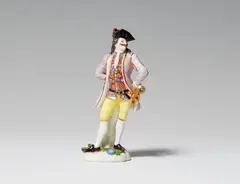 Meissen Royal Porcelain Manufactory, A Meissen porcelain figure of Capitano Spravento