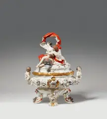 Meissen Royal Porcelain Manufactory, A Meissen porcelain tureen with Acis and Galatea from the Swan Service
