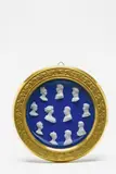 Leonhard Posch, A Berlin KPM porcelain tondo with relief busts of the Prussian royal family