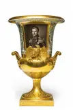 Franz Krüger, A Berlin KPM porcelain commemorative vase with a portrait of Prince Wilhem (I)