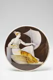 Gustav Friedrich Amalius Taubert, A Berlin KPM porcelain tondo with cameo painting
