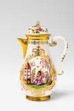 A Meissen porcelain coffee pot with large Chinoiserie scenes by Meissen Royal Porcelain Manufactory, offered May 2018