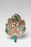 A Meissen porcelain leaf-shaped dish with "hausmaler" decor by Meissen Royal Porcelain Manufactory, offered May 2018