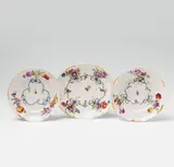 Two Ludwigsburg porcelain dishes and a bowl from the blue ribbon service by Ludwigsburg, offered May 2018