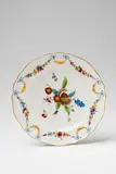A Meissen porcelain plate with chestnuts by Meissen Royal Porcelain Manufactory, sold May 2018