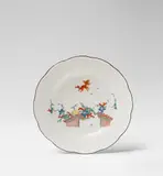 A Meissen porcelain plate with flying squirrel decor by Meissen Royal Porcelain Manufactory, sold May 2018