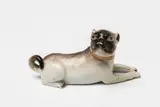 A Meissen porcelain figure of a pug dog by Meissen Royal Porcelain Manufactory, sold May 2018