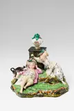 Johann Peter Melchior, A Höchst porcelain figure group with a sleeping boy
