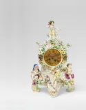 A Meissen porcelain "four seasons" clock case by Meissen Royal Porcelain Manufactory, sold May 2018