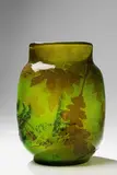 A Gallé cameo glass vase with oakleaf decor by Émile Gallé, sold May 2018