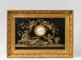 Piat Joseph Sauvage, A painted Empire period panel with a clock