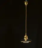 Henry van de Velde, A brass and opal glass ceiling light by Henry van de Velde