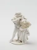 Wilhelm Caspar Wegely, A Wegely white porcelain group of Scaramouche and Colombina