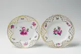 Two plates from a dessert service gifted to the Princess of Orange by Frederick II by Königliche Porzellanmanufaktur Berlin Kpm, sold Apr 2018