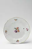 A Meissen porcelain plate from a dinner service for Frederick II by Meissen Royal Porcelain Manufactory, sold Apr 2018