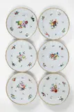 Six Meissen porcelain dinner plates from a dinner service made for Frederick II by Meissen Royal Porcelain Manufactory, sold Apr 2018