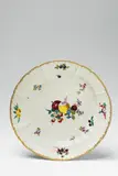 A round Meissen porcelain platter from a dinner service made for Frederick II by Meissen Royal Porcelain Manufactory, sold Apr 2018