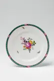 A Berlin KPM porcelain dinner plate with an oakleaf border by Königliche Porzellanmanufaktur Berlin Kpm, sold Apr 2018
