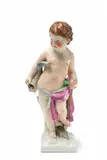 A Berlin KPM porcelain putto as an allegory of earth by Königliche Porzellanmanufaktur Berlin Kpm, sold Apr 2018