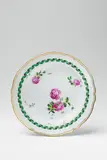 A Berlin KPM porcelain platter with green ribbon decor by Königliche Porzellanmanufaktur Berlin Kpm, sold Apr 2018