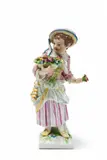 A Berlin KPM porcelain gardener girl with an oval basket by Königliche Porzellanmanufaktur Berlin Kpm, sold Apr 2018
