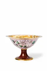 Gottfried Wilhelm Voelcker, A Royal Berlin KPM porcelain footed bowl with botanical decor