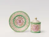 A Berlin KPM porcelain cup and saucer monogrammed "JM" by Königliche Porzellanmanufaktur Berlin Kpm, offered Apr 2018